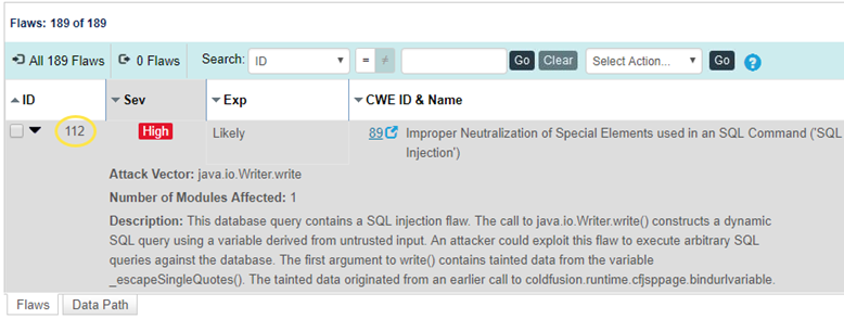 flaw ID